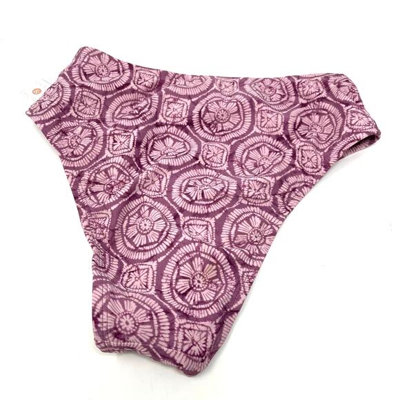 Shade & Shore Pink Mandala Print Bikini Bottom Size Small NWT - Picture 3 of 7